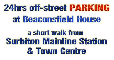 24hrs Off-street Parking Spaces for rent close to SURBITON Mainline Station and Town Centre